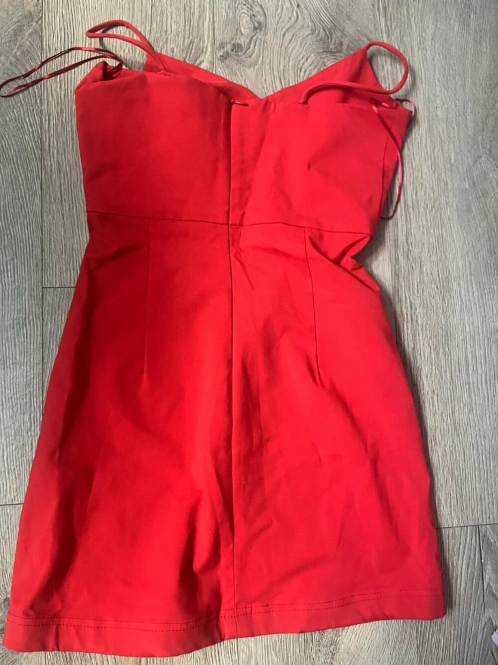 Orange-red mini Zara dress S - Picture 2 of 3